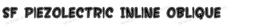 SF Piezolectric Inline Oblique字体转换